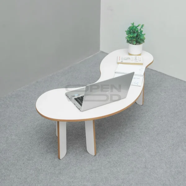 Wavy Coffee & Ergonomic Floor Study Table - Image 4