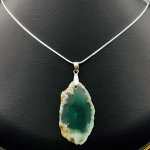 Green Agate Stone Pendant